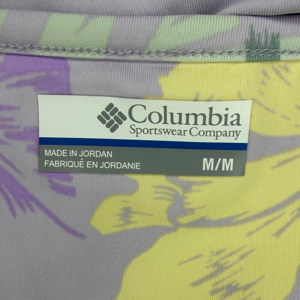 Columbia PFG Freezer III Dress Womens Medium Lavender Floral Stretch Gorpcore - Picture 7 of 10